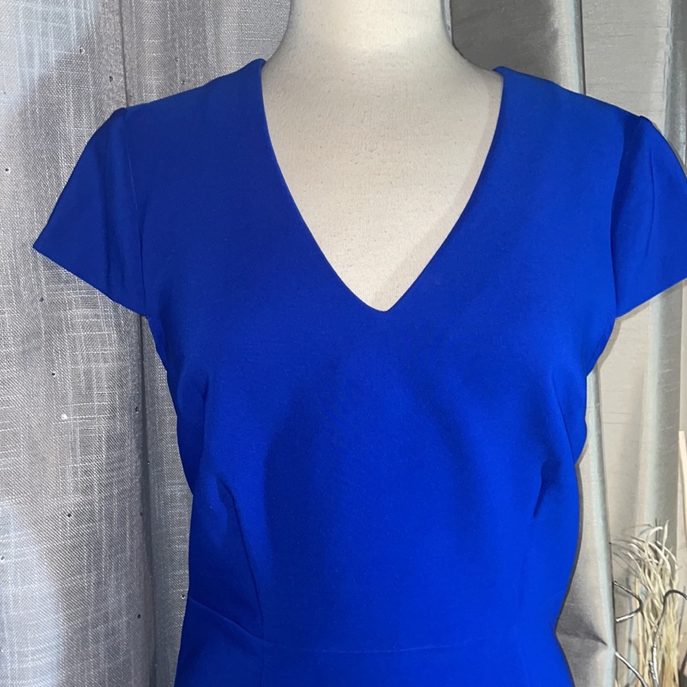Betsy Johnson Fit and Flare Royal Blue Dress - Picture 2 of 16
